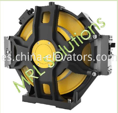 Instalación de riel de máquina sin engranaje de ascensor de disco Disc Elevator Gearless Machine Rail Installation